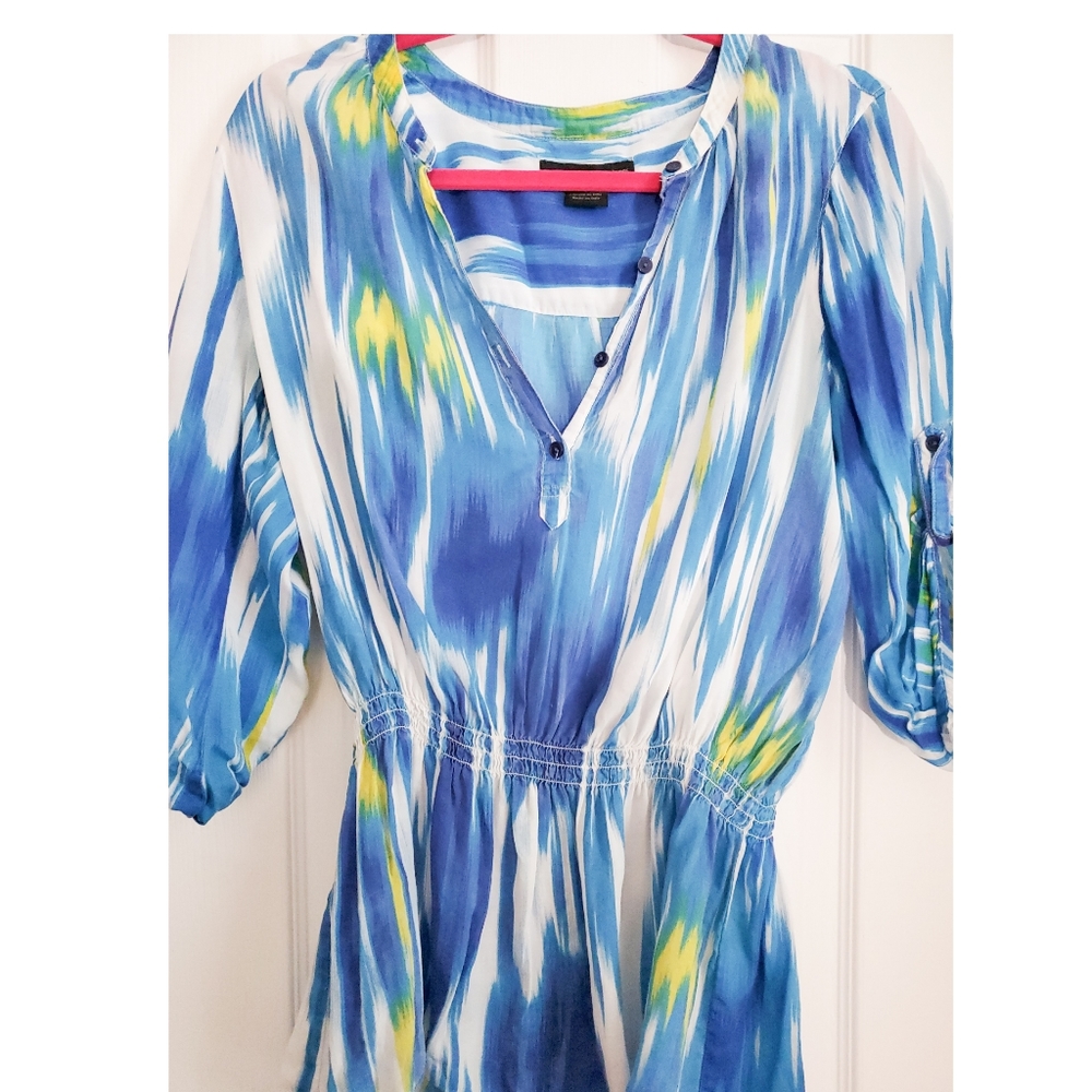 ❤  Calvin Klein blue and white top size L